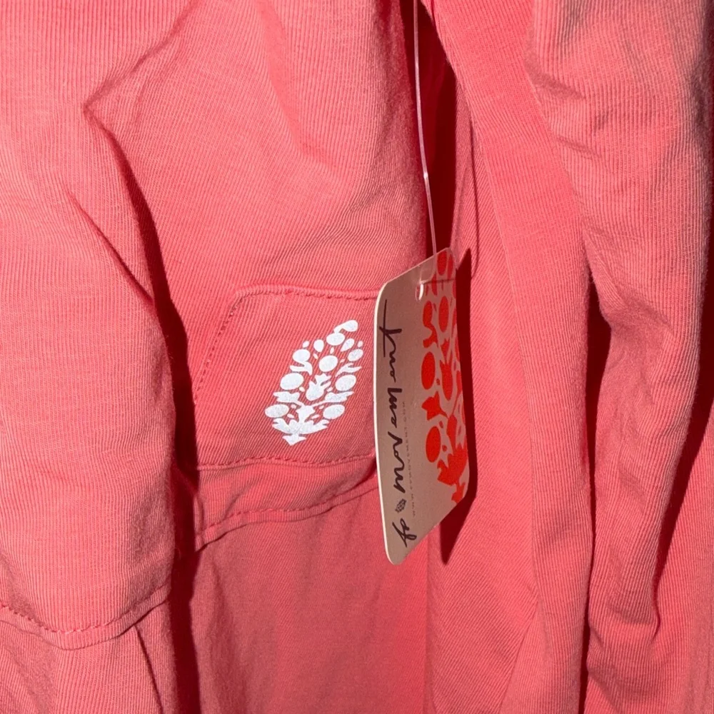 NWT FP Movement by Free People Hot Shot Oversized Hoodie in Hibiscus - Picture 4 of 9